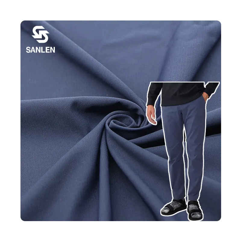 160D уличные 90% нейлоновые 10% спандекс полоски спортивные походные брюки мужские мягкие ткани 4 способа стрейч тканые