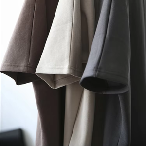 Primavera Verano nuevo peso pesado 280 gramos de punto 100% algodón suelto Vintage estampado personalizado hombres camiseta de gran tamaño - Product Image 4