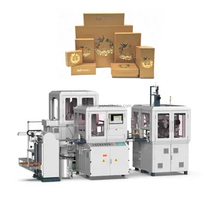 למעלה-מכירות נייר להרכיב מכונה HM-ZD350J אוטומטי אריזת מתנה ביצוע מכונת