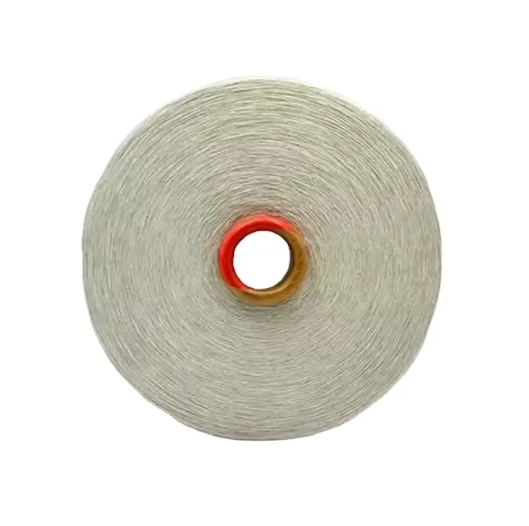 Prix usine gros fils mélangés régénérés avec certificat GRS fil de polyester de coton blanc brut teintable