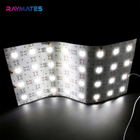 Panneau publicitaire numérique ultra-fin en papier flexible, design Onyx, rétroéclairé, haute luminosité, décoration en pierre, feuille LED flexible lumineuse