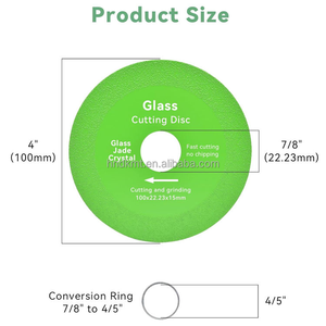 4 pouces 100mm 115mm Coupe-<span class=keywords><strong>verre</strong></span> en jade vert Lame de scie à marbre diamantée mince Disque de coupe pour carreaux de céramique et <span class=keywords><strong>verre</strong></span> - Product Image 5