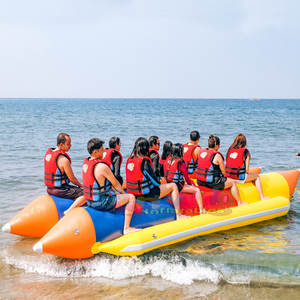 Bateau banane gonflable commercial en PVC de qualité professionnelle, tractable, pour la mer - Product Image 5