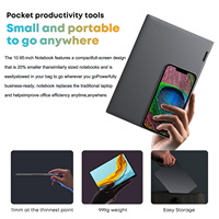 Ordinateur portable 2 en 1 à écran tactile 10.95 "Laptop à rabat à 360 ° Intel Celeron N95 Win11 16GB DDR5 1TB SSD Corps en alliage d'aluminium Notebook PC