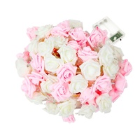 Guirlande lumineuse LED en forme de rose, à piles, lumières romantiques rouges et blanches pour la Saint-Valentin, mariage, décoration de fête