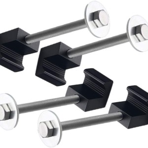<b>Toolbox</b> J-Type Clamp Set Aluminum Alloy Black 4-Pack Pre-Assembled <b>Tool</b> Feet - Product Image 3
