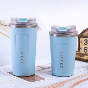 Gobelet isotherme en acier inoxydable de 380 ml et 510 ml avec isolation thermique de 12 à 24 heures, tasse de bureau avec couvercle - Product Image 1