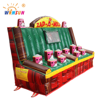 WINSUN Jeu sportif gonflable commercial, jeux interactifs d'intérieur, jeu gonflable Zap-a-mole Ips pour enfants