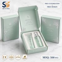 Boîte cosmétique personnalisée avec laminage mat, boîte d'expédition en carton ondulé, emballage couleur, vente en gros directe d'usine