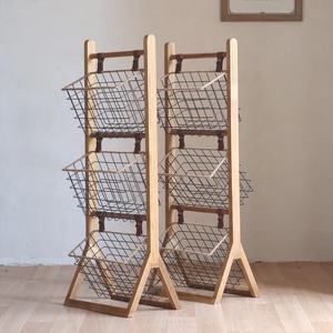 Solid Wood 3-Layer Modern Durable Standing Type <b>Storage</b> Organizer Rack <b>Shelf</b> for Living Room or <b>Kitchen</b> Use - Product Image 1