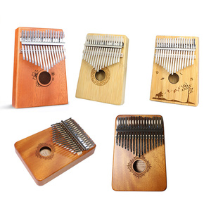 Grosir instrumen belajar siswa kualitas tinggi 17 kunci Piano jempol jari kayu piano jempol indah berukuran kecil - Product Image 3