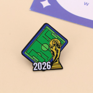 เข็มกลัด<span class=keywords><strong>ฟุตบอล</strong></span><span class=keywords><strong>โลก</strong></span>สมัยใหม่ปี 2026 งานฝีมือโลหะผสมแบบหยดน้ำ งานศิลปะที่ระลึกสำหรับงานกีฬา ของที่ระลึกสำหรับติดกระเป๋าเป้ - Product Image 3