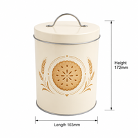Boîte en étain cylindrique personnalisée pour le thé, les biscuits, le chocolat, les bonbons, l'emballage alimentaire avec couvercle, vente en gros, fabrication sur commande OEM
