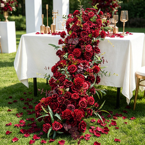 Wedding Party Decoration Flower Runner real touch silk Flowers for Graduation Mother's Day Easter Halloween - Product Image 1