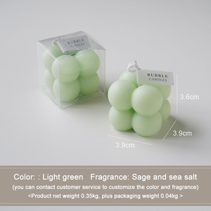 Candela Mini a Cubo a Bolle in Cera di Soia Personalizzata, Fragranza Dolce per la Casa, <span class=keywords><strong>Candele</strong></span> Profumate Creative da Regalo - Product Image 6