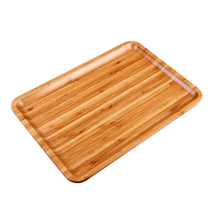 Plateau rectangulaire en bambou de qualité supérieure, multifonctionnel, pour servir thé, nourriture, usage domestique ou en restaurant - Product Image 5