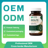 Groothandel Zeoliet Minerale Capsules OEM Aangepaste Verpakking Vegan Volledige Lichaamsdetox Darmgezondheid Sporenelementen Dagelijks Welzijnssupplement
