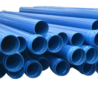 Tubo Flexible de Pvc de alta presión, tubería de drenaje de gran diámetro para sistema de alcantarillado, color azul