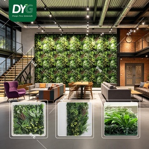 Panneau mural de feuillage artificiel haute densité, tapis de verdure artificielle emboîtable pour toile de fond commerciale et décoration de jardin - Product Image 2