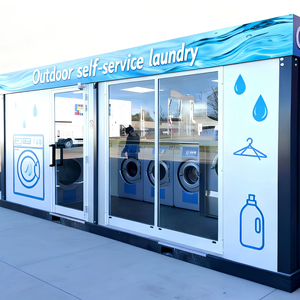 Lavadora Industrial Eléctrica de Acero Inoxidable Totalmente Automática para Uso en Hoteles, Capacidad de 15-30 kg, para <span class=keywords><strong>Lavandería</strong></span> de <span class=keywords><strong>Autoservicio</strong></span> al Aire Libre - Product Image 1