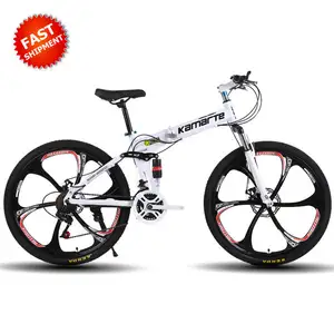 Mountainbike Xe Đạp Gấp Gọn Giảm Chấn Toàn Bộ Xe Đạp Có Thể Gập Lại Bằng Thép Cacbon Cao 24 26 Inch Tùy Chỉnh Bán Buôn