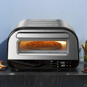 12' 披萨1700W 400C不锈钢厂家直销供应披萨烤箱电动披萨烤箱商用披萨烤箱