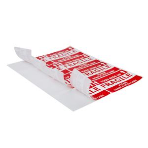 Etiquetas de Advertencia y Frágiles de Primera Calidad a Precio de Mayoreo, Etiquetas Rojas Personalizadas Impermeables para Envío de Vasos de Vidrio - Product Image 4