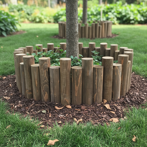 Pequeña tira decorativa <span class=keywords><strong>de</strong></span> aislamiento <span class=keywords><strong>para</strong></span> jardinería exterior, estaca <span class=keywords><strong>de</strong></span> <span class=keywords><strong>jardín</strong></span> con tronco carbonizado conectado, fácil <span class=keywords><strong>de</strong></span> montar - Product Image 1