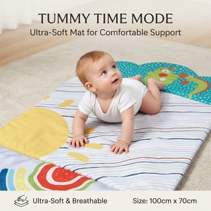 <span class=keywords><strong>Tapis</strong></span> <span class=keywords><strong>de</strong></span> jeu doux pour bébé avec arche amovible, matériaux rembourrés sécurisés, support pour le temps sur le ventre, jouets suspendus pour le développement des nouveau-nés et nourrissons - Product Image 4