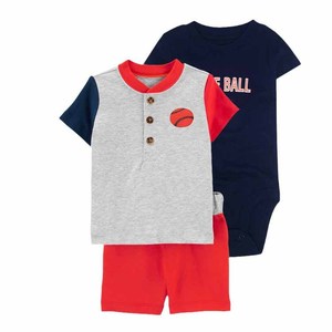 Set di <span class=keywords><strong>3</strong></span> Pezzi per Neonato con Maniche Corte, Completo per <span class=keywords><strong>Bambino</strong></span>, Vendita all'Ingrosso di Abbigliamento per Bambini - Product Image 3