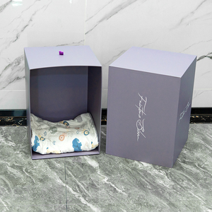 Caja de Cartón con Recubrimiento C2S de Fábrica OEM, Caja de Embalaje con Estampado en Caliente Rosa, Cajas para Pelucas con Cajón, Embalaje con Logotipo Personalizado, Caja Cuadrada con Cajón - Product Image 1