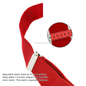 Personalizado de Lujo 5cm 4 Clips hombres <span class=keywords><strong>camisa</strong></span> Stay pantalones de cuero puro Clip-On <span class=keywords><strong>tirantes</strong></span> titular cinturón de aleación elástica correa ajustable <span class=keywords><strong>tirantes</strong></span> - Product Image 3