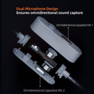Cable Original <span class=keywords><strong>KZ</strong></span> M2 con Doble Micrófono, Plateado, Macho-Macho, Tipo-C, 3.5mm, Cable Desmontable para Auriculares <span class=keywords><strong>KZ</strong></span> IEM, Cable para Auriculares de Juego - Product Image 5
