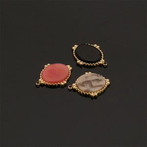 <span class=keywords><strong>Fournisseur</strong></span> en gros de breloques en <span class=keywords><strong>acier</strong></span> <span class=keywords><strong>inoxydable</strong></span> avec pendentifs en pierre naturelle, fabrication de bijoux DIY, colliers, accessoires - Product Image 2