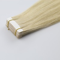 Ekstensi Rambut Lurus Model Tape Ins Grosir Pabrik, Mesin Double Weft, Ekstensi Rambut Tape In Biasa