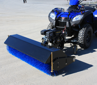 Brosse rotative robuste pour tracteur de pelouse, balayeuse puissante 11 kW 205 kg pour neige, feuilles, gravier, sable, allées et pâturages