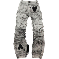 DiZNEW Jeans Baggy Streetwear Homme, Pantalon Ample Hip Hop, Jean Oversize Femme, Jean Boyfriend en Denim