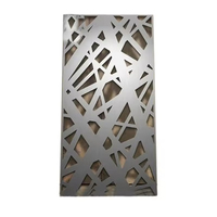 Paravent en aluminium satiné/polissé pour hôtels et séparateurs de pièces d'escalier, au design moderne et installation facile en DIY