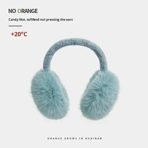 नए एकल रंग सरल गर्म सर्दियों में महिलाओं के इयरमफ्स प्यारा प्लश अनुकरण फर एंटी-फ्रीज कोल्ड-प्रूफ फोल्डेबल कान सुरक्षा - Product Image 4