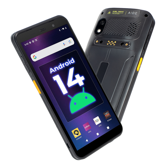 PDA Portable Terminal Google NFC PDA 8Core 6.0inches Android14 Handheld 1D/2D Barcode Scanner Data Collector With WIFI 4G TC60