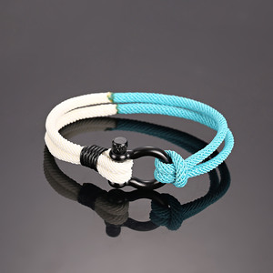 New Men U Shape Survival <b>Bracelet</b> Outdoor Camping Emergency <b>Rope</b> <b>Bracelet</b> for Women Black Stainless Steel Sport Buckle - Product Image 4