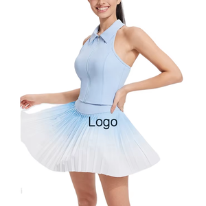 OEM Jupe de tennis pour femme Jupe plissée légère, respirante, de sport, de fitness avec short Jupe de pickleball pour femme - Product Image 1