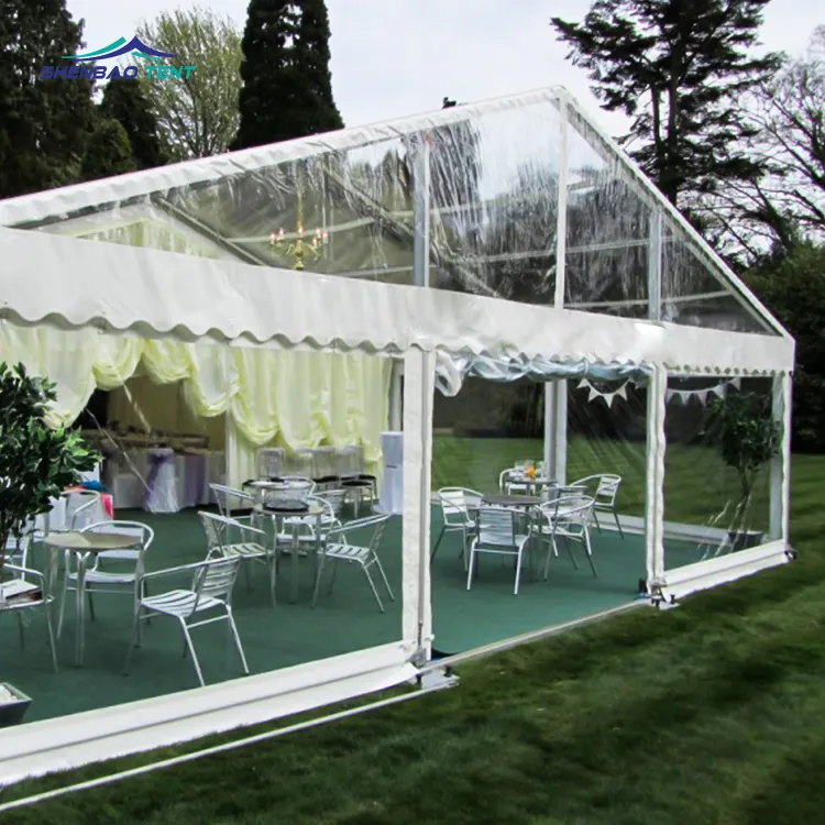Sgs 10x40 tenda de casamento transparente, venda quente