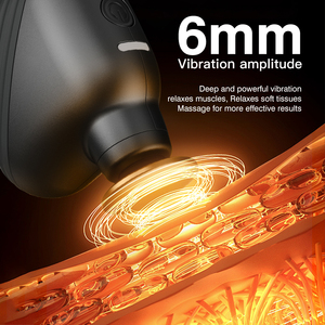 Đen xách tay Silicone Mini massage nhiệt Súng Đen sâu cơ bắp fascia tập thể dục Túi Vibrator Massager Súng tăng cường - Product Image 4