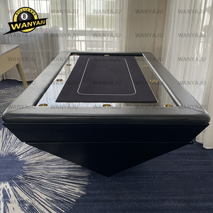 Mesa de billar 2 en 1 personalizada de fábrica con mesa de póquer de Texas de lujo con patas plegables con cubierta <span class=keywords><strong>Gamer</strong></span> Stuff - Product Image 3