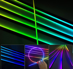 <span class=keywords><strong>DLS</strong></span> 12V Lumière d'ambiance universelle pour voiture, LED RGB multicolore dynamique à effet de poursuite, avec poignées en acrylique Symphony - Product Image 5