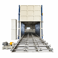Four de traitement thermique à profilés en aluminium à 6 chariots, 30KW 380V PLC T5 T6, pour l'Afrique