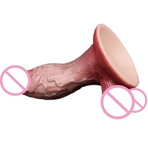 Cheap Price Skin Feeling Realistic Penis Soft Realistic <b>Dildo</b> Female Masturbator Double-layer Silicone Suction Cup <b>Dildo</b> Sex Toy - Product Image 4