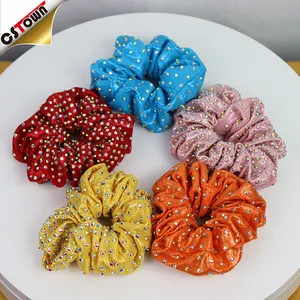 Wholesale Women Sparkle Bling Hair Scrunchies For Girls