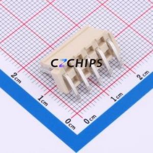 HCZZ0604-5 Wire-to-Board Pin Header Bent Lead Through Hole,P=3.96mm Connector 1x5P 3.96mm Right Angle Insert VH - Product Image 2